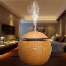 130ML wood Aromatherapy Essential Oil Aroma Diffuser LED Ultrasonic Cool Mist maker Air usb mini Humidifier air purifier 2024 - buy cheap