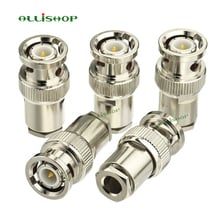 2Pcs ALLiSHOP BNC Male Q9 Plug Clamp For RG58 RG142 RG223 LMR195 50-3 Cable RF Connector Coax Adapter 2024 - buy cheap