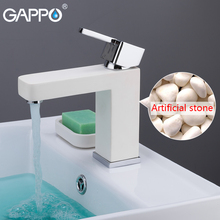 GAPPO Basin Faucets waterfall faucet deck mount white basin mixer Artificial Stone faucet taps bathroom basin torneira mixer tap 2024 - buy cheap