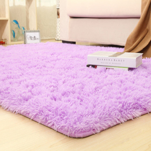 Однотонные коврики, 14 цветов, розовый пурпурный ковер, толстый нескользящий коврик для ванной, для гостиной, пушистые мягкие коврики для дет... 2024 - купить недорого