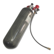 Tanque de ar pcp para arma de paintball, ac168101 com válvula e preenchimento, de fibra de carbono 4500psi, cilindro de mergulho com válvula 2024 - compre barato