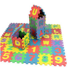 HOT children mini EVA Foam Alphabet Letters Numbers Floor Soft Baby Mat 3d puzzle Kids Educational toys 36 pcs 2024 - buy cheap