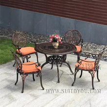 5-piece cast aluminum chair and table patio furniture garden furniture Outdoor furniture 2024 - buy cheap