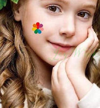 Tatuagem adesiva temporária, tatuagem falsa com flor colorida e flash para meninas e crianças 2024 - compre barato