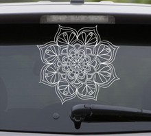 Mandala Lotus Flower Wall Stickers Removable Home Bedroom Vinyl Wall Decals Car Window Poster Sweet Home Door Decor Mural C43 2024 - buy cheap