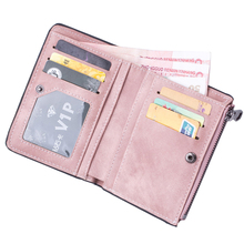 New Fashion Small Wallets Women  Female Leather Short Wallet Zipper Design With Coin Purse Pockets Lady Cute Mini Wallet A1 2024 - buy cheap