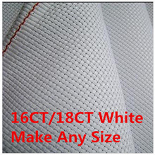 Available  100X100cm Hot sell Aida Cloth Fabric Cross Stitch Canvas 16CT OR 18CT Or Make Any Size 2024 - buy cheap