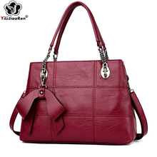 Fashion Tassel Women Leather Handbag Large Capacity Ladies Hand Bag Luxury Handbags Women bags Designer Crossbody Bags for Women 2024 - buy cheap
