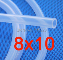 8x10 мм силиконовый шланг медицинского класса FDA силиконовая резиновая трубка 2024 - купить недорого