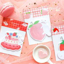 30 Sheets Cute Fuit Cake Paper Sticker Paste Memo Pad Planner Sticky Notes Post It Kawaii Stationery School Supplies Papeleria 2024 - buy cheap