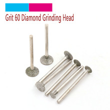 5pc 2.35/3mm shank Nail Head Diamond Grinding Cutting Head Dia 3mm-12mm For Jade Stone Rotary Carving Polishing Tools YDT Needle 2024 - buy cheap