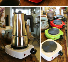 Горячие тарелки электрическая печь с электрическим подогревом домашняя чайная плита маленький горшок мокко кофе твердая горячая плита Красный Новый 2024 - купить недорого