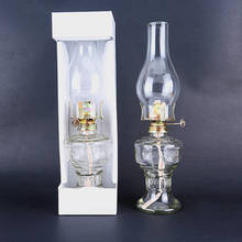 Lanterna de querosene, de vidro, 32cm, lâmpada a óleo, vidro, clássica, retrô, família, luzes decorativas, alta capacidade, alta qualidade 2024 - compre barato