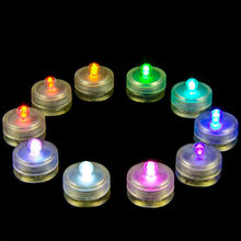 12pcs/lot Brightness Multi Colors LED Electronic Flameless Waterproof Candle Tea Light Submersible Floralytes with Battery 2024 - buy cheap