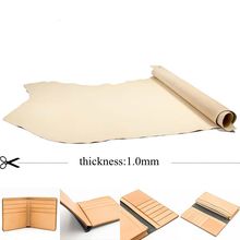 1.0mm leather good for making bags DIY material color plain easy for dye genuine leather wallet lining 2024 - buy cheap