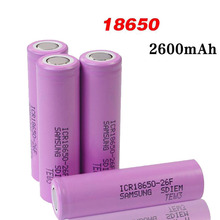 4 pieces Original ICR18650-26F battery 18650 3.7v 2600mAh rechargeable li-ion 18650 Battery bateria 18650 recargable 2024 - buy cheap
