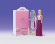 Мода Оригинал для принцессы Барби armoire мебель для спальни 1/6 bjd кукла аксессуары гардеробный Комплект Детская игрушка подарок 2024 - купить недорого