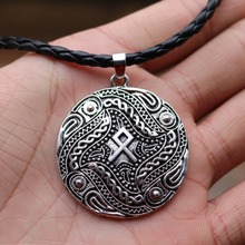 Viking Slavic Talisman Pendants Necklace Viking Rune Othala Pendant Necklace Amulet Talisman Gothic Jewlery Collier DropShipping 2024 - buy cheap