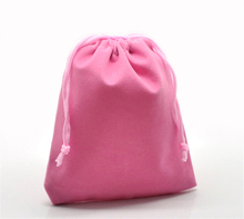 DoreenBeads 10 шт., розовые бархатные мешочки на шнурке, Подарочная сумка для ювелирных изделий 12x10 см (4 6/8 "x3 7/8") (B20288), yiwu 2024 - купить недорого