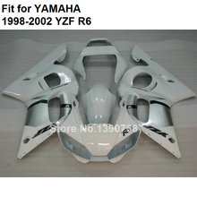 Compressão carenagens para Yamaha YZF branco R61998 moldingbodywork 1999 2000 2001 2002 kit carenagem yzf-r6 98 99 00 01 02 LV11 2024 - compre barato