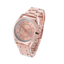Relógio de pulso feminino aço inoxidável, relógio casual quartz de marca luxuosa na moda 2024 - compre barato