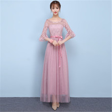 Женское банкетное платье, элегантное облегающее серое Сетчатое платье цвета шампанского с цветочным принтом, модель CX756 в Корейском стиле на весну и лето, 2019 2024 - купить недорого