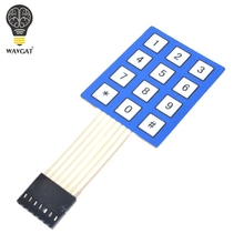 Painel de controle para interruptor de controle, 3x4, matriz com teclado de membrana de 12 teclas, 4*3, 4x3, 3*4 teclas, mostrador diy 2024 - compre barato