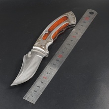 Складной тактический нож, боевой нож для выживания, походный охотничий карманный нож с деревянной ручкой, EDC, много инструментов для защиты 2024 - купить недорого
