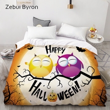 3D HD Print Custom Duvet Cover,Comforter/Quilt/Blanket case Queen/King/220x240/200x200,Bedding Halloween owls,drop ship 2024 - buy cheap