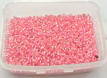 5000 contas de semente de vidro 2mm forrado em prata rosa + caixa de armazenamento 2024 - compre barato