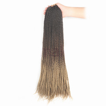 SAMBRAID 24 pulgadas 30 raíces/paquete Ombre senegalés giro Crochet extensión de trenza de cabello sintético ganchillo cabello torzado trenzado 2024 - compra barato
