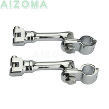 Clavija de Pie ajustable para motocicleta, soporte Universal de 25/32/38mm para Honda, Harley, Touring, Cafe, Racer, Bobber 2024 - compra barato