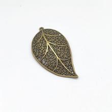 Vintage 7 pcs alloy Leaves metal Leaves  Pendants fit DIY handmade necklace earring bracelet charms Jewelry Making 2024 - buy cheap