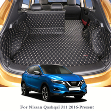 Для Nissan Qashqai J11 2016-настоящий автомобильный напольный коврик кожаный поднос ковер грузовой лайнер пользовательский коврик для багажника авто ковер внутренние коврики 2024 - купить недорого