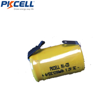 PKCELL 12Pcs 4/5sc1200mAh 1.2V NICD Rechargeable Battery nicd Flat Top With Tabs For Solar Lighting Electrical Drill 2024 - buy cheap