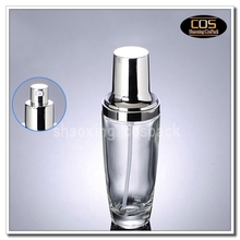 LGX40-100ml garrafa de vidro para atacado, garrafa de vidro transparente cosmética com bomba, garrafa de vidro cosmética de 100ml com embalagem 2024 - compre barato
