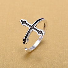 925 anillos de plata esterlina de Cruz Vintage para mujer, accesorios para el día de la madre, regalos para dama de honor 2024 - compra barato