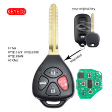 Keyecu Upgraded Remote Key Fob 4B 314.4MHz 4C Chip for Toyota Avalon 1998-2004 - FCC: HYQ12BBX HYQ12BAN HYQ1512Y 2024 - buy cheap