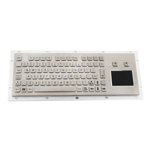 Kiosco-miniteclado táctil usb con panel táctil, teclado industrial con cable, teclado médico, trackpad de metal, 81 teclas 2024 - compra barato