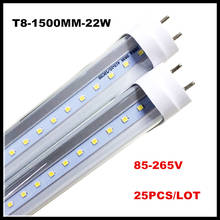 LED Cool Tube 18W 22W LED 5 ft Bulbs T8 LED Tube 5ft 5 Feet Bulb Lamp Cold White 6500K 1500mm 1.5m G13 Tube Light Indoor Light 2024 - buy cheap