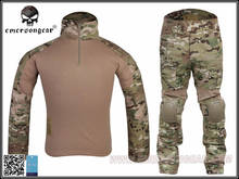 Miltiary army uniform pants and shirts Hunting Airsoft Uniform Teflon BDU Emerson Gen2 Combat Shirt&Pants with Elbow Knee pads 2024 - купить недорого