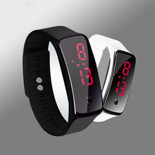 Спортивные наручные часы для фитнеса, цифровые силиконовые наручные часы со светодиодным дисплеем, Женские электронные часы, подарок для мальчиков и девочек 2024 - купить недорого