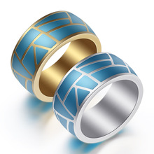 Новые модные синие кольца 316L кольца из нержавеющей стали обручальные Обручальные кольца для мужчин и женщин ювелирные изделия подарок 2024 - купить недорого