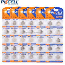 60 pces/6 baterias alcalinas da moeda do botão do cartão ag12 lr186 lr43 sr1142 186 sr43 386 bateria 1.5v 100mah da pilha para o pedômetro da calculadora 2024 - compre barato