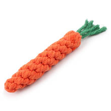 1 PC Carrot Pet Dog Toy Braided Cotton Carrot Shaped Rope Puppy Chew Toys Dog Teath Cleaning Outdoor Training Toys 20 cm 2024 - buy cheap