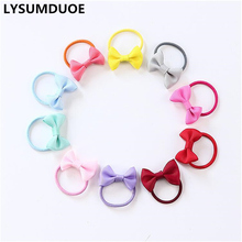 10Pcs/Lot Elastic Hair Bands Cute Headdress Hair Bows Ribbon Hoop Satin Headband Candy Scrunchy Hairband Girls Hair Accessories 2024 - buy cheap