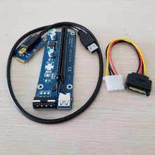 Мини PCIe к PCI-e 16X Райзер SATA к IDE кабель питания Molex USB 3,0 для ноутбука внешняя видеокарта EXP GDC Майнер биткоинов 60 см 1 с 2024 - купить недорого