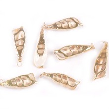 Pingente berloque espiral natural banhado a ouro, 5 peças para pulseira joias bracelete artesanal faça você mesmo acessórios pulseira conchas tr0320 2024 - compre barato