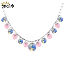 Statement Necklace New Women Luxury Crystals from Swarovski Exquisite Tassel Choker Necklace Collier Femme Fashion Jewelry 2024 - buy cheap
