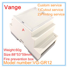 1pcs/lot extruding mould housing ABS fireproof material plastic case enclosure box 88*53*59mm for din-rail device 2024 - buy cheap